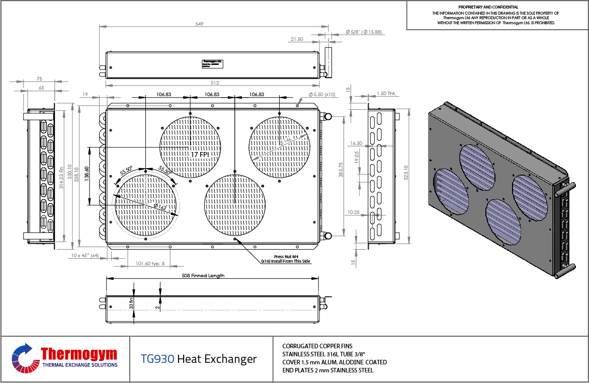 G930 fin tube heat exchanger