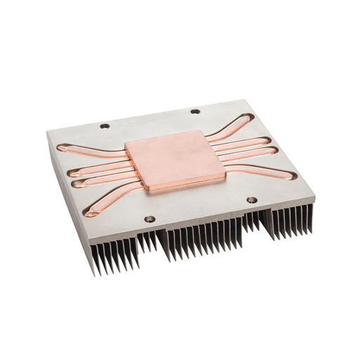 Heat Sink Combined with a Heat Pipe